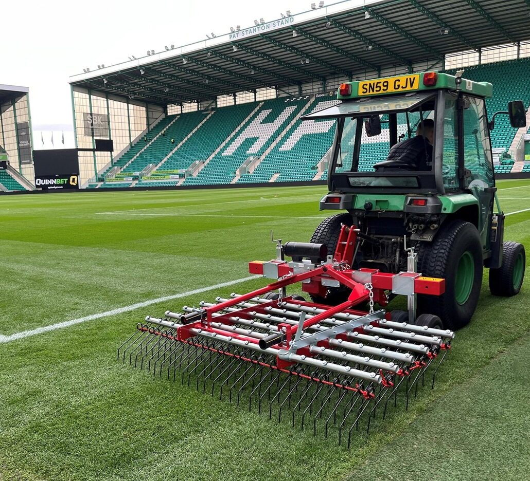Hibernian FC Invests in Redexim Verti-Rake to Enhance Pitch Quality