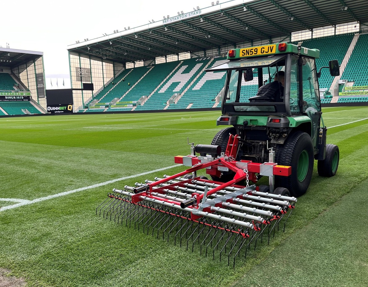 Hibernian FC Invests in Redexim Verti-Rake to Enhance Pitch Quality Hibernian FC Invests in Redexim Verti-Rake to Enhance Pitch Quality